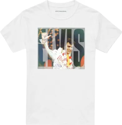 Immagine prodotto di Elvis Presley - Maglietta "Aloha Knockout" per uomo/donna Unisex TV32988 (XL) (bianco)