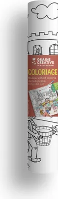 Produktbild von Graine Creative selbstklebendes Ausmalposter Rolle 31,5x355 cm für Kinder