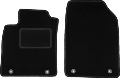 Immagine prodotto di Wielganizator tappetini auto velours anteriori adatto per Opel Vectra C (2003-2008, station wagon) neri, set 2 pz, con fissaggi