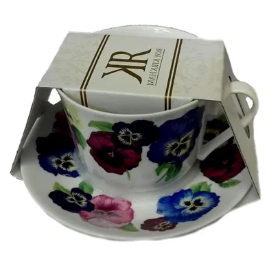 Produktbild von Jumbotasse & Untertasse Pansy - 0,4l