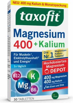 Obrázok produktu pre taxofit Magnesium + Potassium Tab 30 St.