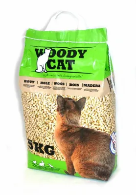 Productafbeelding van Woody cat Kattenbakvulling 25 liter
