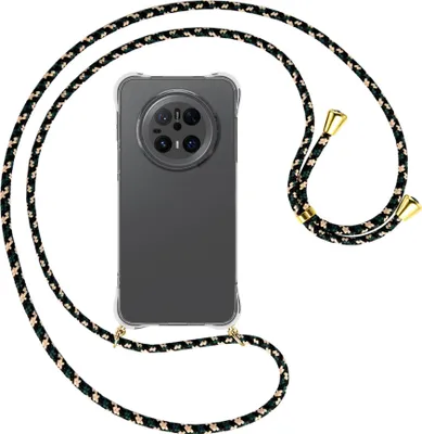Produktbild von Handykette Backcover-Schutzhülle mit Band (Metall goldfarben) für Huawei Mate 70 - camouflage