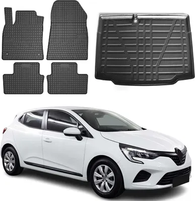 Image de Tapis & bac de coffre Set pour Renault Clio bicorps 2019-2025 Caoutchouc 5x