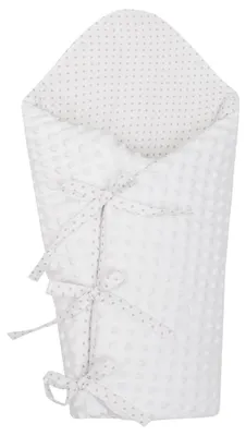 Immagine prodotto di Fascia in Minky per neonati, bianca, 75x75 cm