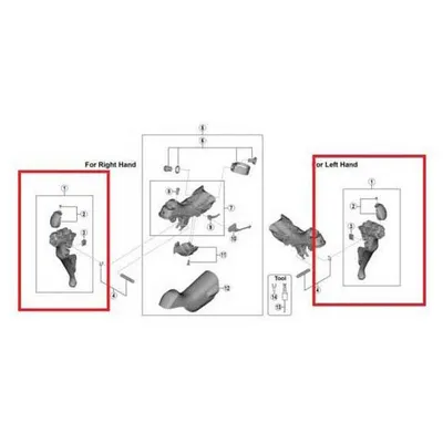 Produktbild von Shimano Lever Right R8000 Black One Size