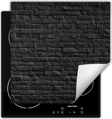 Produktbild von DarHaus Herdabdeckplatte 60x52 cm Anti Rutsch Matte Aufrollbar, dunkler - Ziegelstein