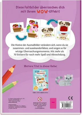 Zdjęcie produktu dla Trötsch Malbuch Faltbilder-Malbuch Einhorn