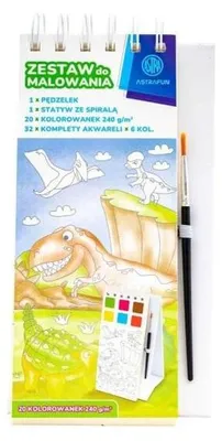 Produktbild von Zestaw do malowania z szablonami i farbami akwarelowymi