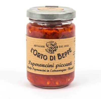 Produktbild von Scharfe Chili (Peperoncini piccanti) 156 ml. - L'Orto di Beppe