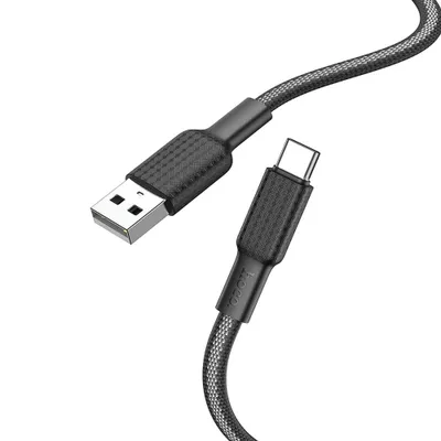 Image de HOCO Câble USB A vers Type C 3A X69 1 m noir et blanc