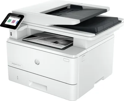 Obrázok produktu pre HP LaserJet Pro 4102fdw Bezdrôtová Multifunction Čiernobiele Tlačiareň, Kopírka, skener; Obojstranne, Laser, Čiernobiela tlač, 1200 x 1200 DPI, A4, Priama tlač, Biela