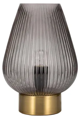 Immagine prodotto di Pauleen Crystal Gloom lampada da tavolo max40W E27 vetro fumé/ottone 230V vetro