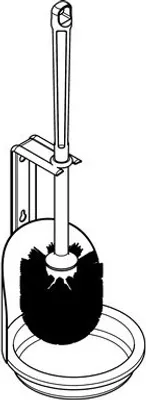 Produktbild von KWC WC-Bürstenhalter BS686 aus Chromnickelstahl zur Aufputzmontage