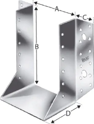 Produktbild von SST Balkenschuh aussen BSNN120/160