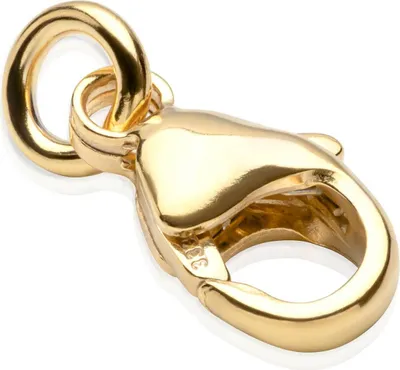 Produktbild von 1 x Karabiner Verschluss 8,3x6,4mm 333 Gelbgold Ersatzverschluss für Goldketten