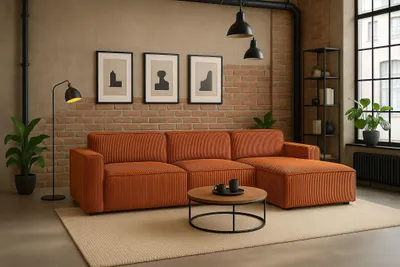 Produktbild von Kaiser Möbel Ecksofa Cursal L-Form, Stoff Poso, Kupfer, Rechts