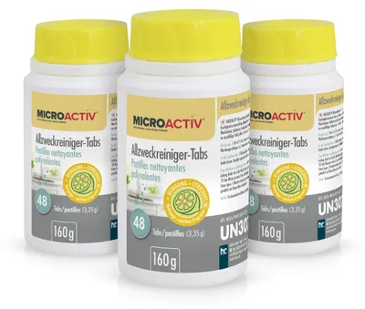 Produktbild von 3x 160 g Microactiv® Allzweckreiniger Tabs