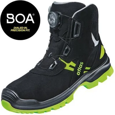 Produktbild von Atlas Sicherheitsstiefel Flash 8255 XP Boa S3 ESD SRC DGUV W10 Gr. 44 schwarz/neon-gelb