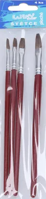 Produktbild von Pinselset 4 Stück flach