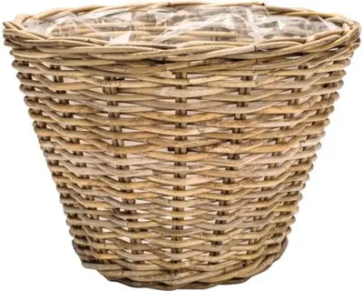 Obrázek produktu pro Proutěný koš Leah Full Kubu Ø 29 x 20 cm šedohnědý