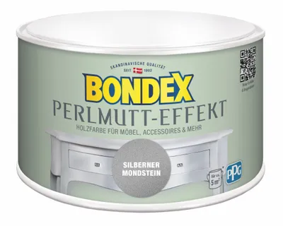 Produktbild von Bondex Holzfarbe Perlmutt-Effekt 500 ml silber mondstein