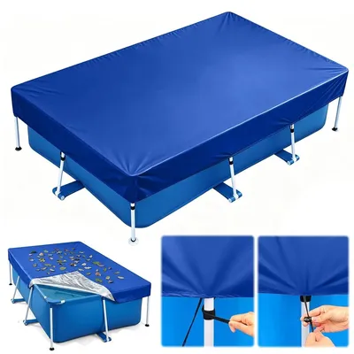 Obrázek produktu pro Obdélníková krycí plachta na bazén, rozměry 300 x 205 cm, s UV ochranou