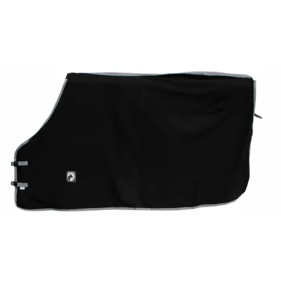 Immagine prodotto di Eccellente coperta in pile nero/grigio 135/185 cm