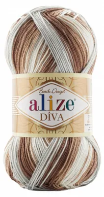 Produktbild von 100g Strickgarn ALIZE DIVA BATIK Farbverlauf Häkelgarn Wolle Stricken Häkeln