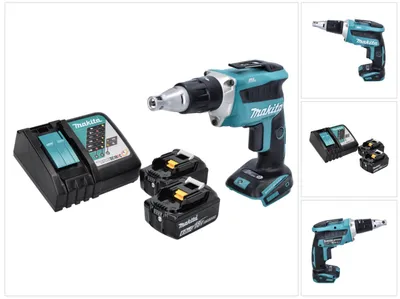 Immagine prodotto di Avvitatore a batteria senza spazzole Makita DFS 452 RG 18 V + 2 batterie da 6,0 Ah + caricabatterie
