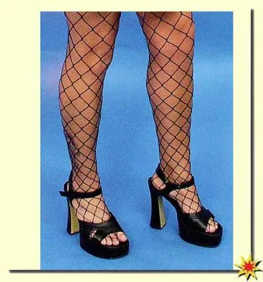 Produktbild von Netzstrumpfhose XL-Löcher schwarz