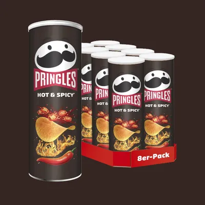 Produktbild von Pringles Hot & Spicy - 8x 165g