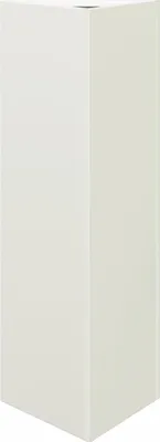 Image de vidaXL Bac à plantes Blanc Triangulaire 30x26x75 cm Acier