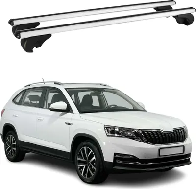 Image de Barres de toit Transversales pour Skoda Kamiq 2019-2024 Aluminium Argent
