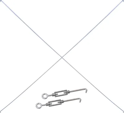 Produktbild von Kreuzstrebe mit 2 Schlössern - für Stecksystem