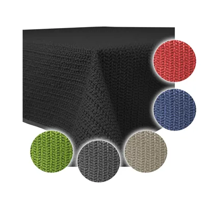 Produktbild von Garten Tischdecke Outdoor PVC rechteckig 130x160 cm Grün Terrasse Balkon rutschfest wetterfest