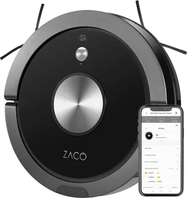 Produktbild von ZACO A9s Saugroboter mit Wischfunktion, mit App & Alexa- ideal für Teppiche, Tierhaare