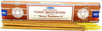 Produktbild von Räucherstäbchen - Satya Nag Champa - Yogic Meditation - indische Duftmischung 1x 15 Gramm