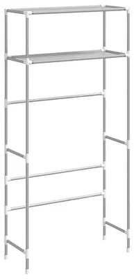 Obrázok produktu pre vidaXL Polička na práčku 2 police šedá 69x28x143 cm Žehlička