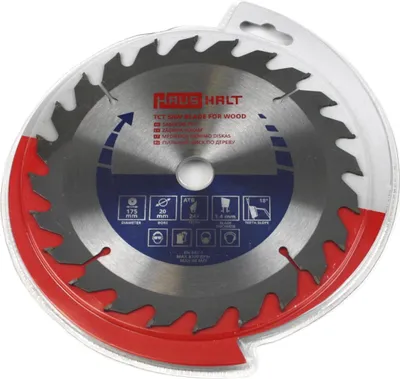 Produktbild von Sägeblatt 175mm Kreissägeblatt für Holz, 24 Zähne, Innen 20-16mm