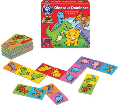 Obrázok produktu pre Orchard Toys Domino s motvmi dinosaurov