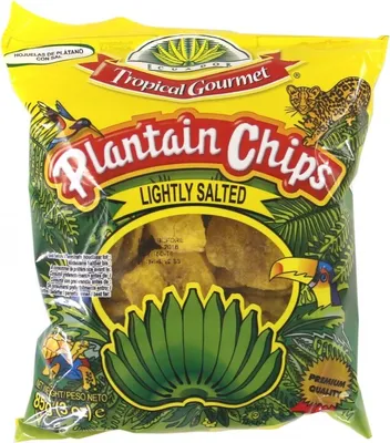 Zdjęcie produktu dla TROPICAL GOURMET Chipsy bananowe lekko solone 85g | lekko solone | z Ekwadoru