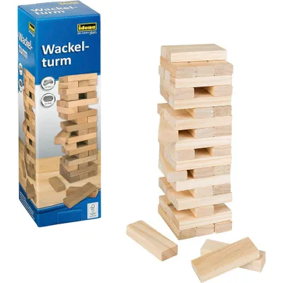 Produktbild von Idena Wackelturm-Spiel / 54teilig / aus Holz