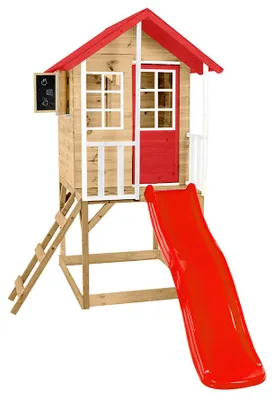 Produktbild von Zwerkules Lolla 1 Kinder Stelzenhaus mit Rutsche Holz
