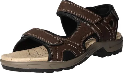 Produktbild von living UPDATED Herren-Sandale Dunkel-Braun-Schwarz, Farbe:braun, EU Größe:42