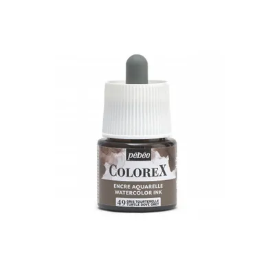 Produktbild von Pebeo Colorex Aquarelltinte, 45 ml, 49 Turteltaubengrau