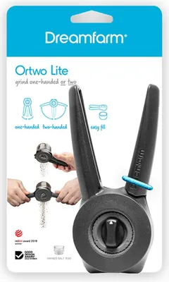 Produktbild von DREAMFARM | Gewürzmühle, ORTWO, schwarz, 17,2 cm