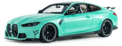 Immagine prodotto di Automodello Solido scala 1:18 BMW M4 STREETFIGHTERS Performance Parts turchese 2025 S1814501