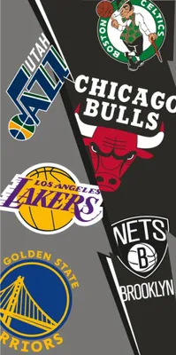 Collage of NBA team logos and names.