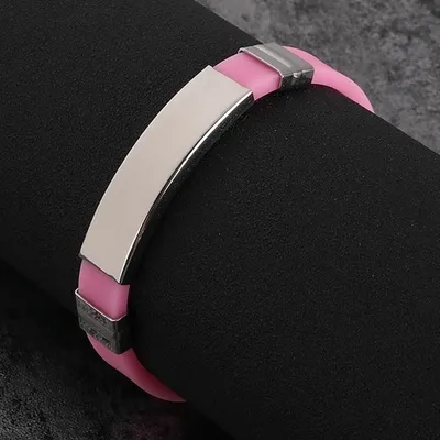 Produktbild von Rosa Silikonarmband für Uni – Bequem und Stylisch KP22758
